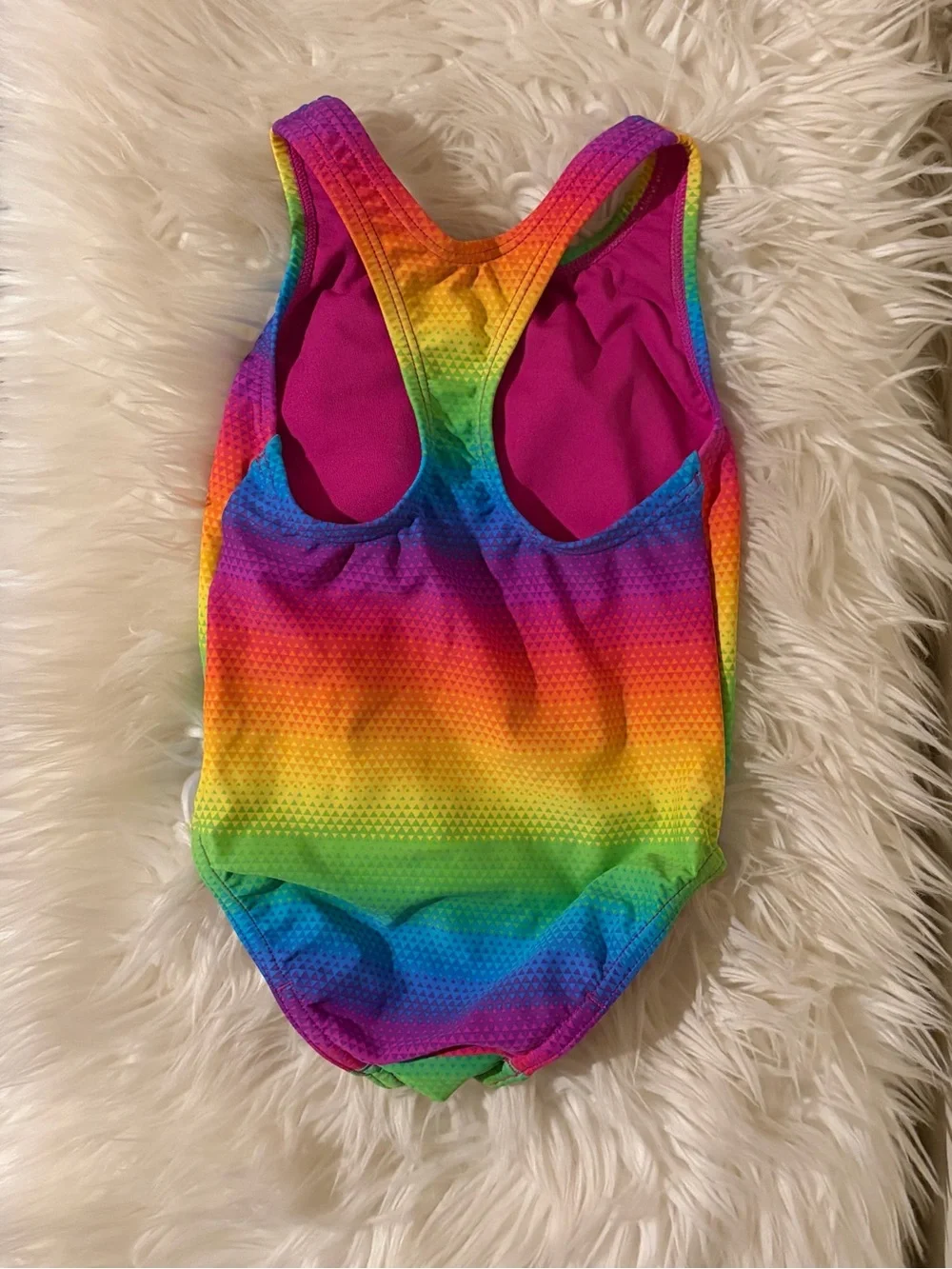 Speedo Girls Rainbow Ombré Swimsuit